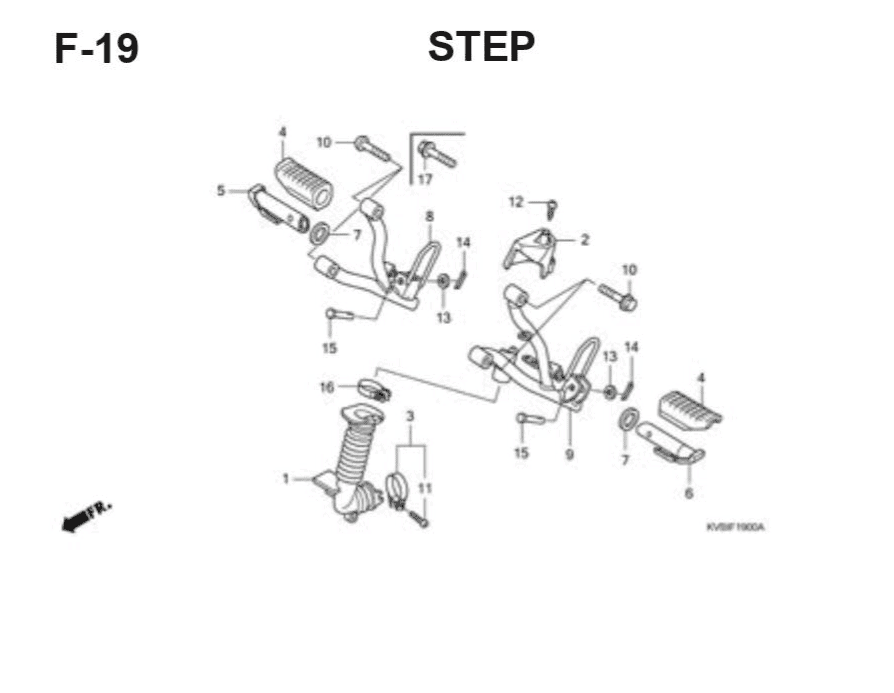 F-19 Step – Katalog Suku Cadang Honda Vario Techno