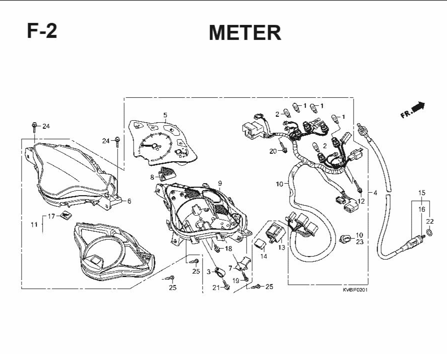 F-2 Meter – Katalog Suku Cadang Honda Vario Techno