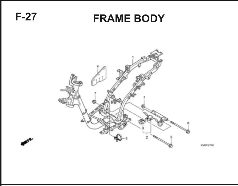 F-22 Rear Fender – Katalog Suku Cadang Honda Vario Techno