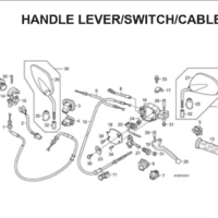 F-3 Handle Lever – Katalog Suku Cadang Honda Vario Techno