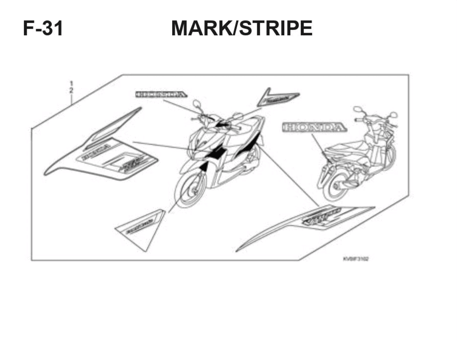 F-22 Rear Fender – Katalog Suku Cadang Honda Vario Techno