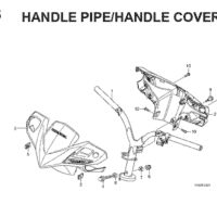 F-5 Handle Pipe/Handle Cover – Katalog Suku Cadang Honda Vario Techno