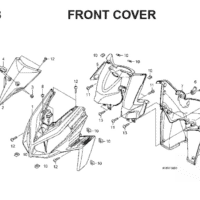 F-8 Front Cover – Katalog Suku Cadang Honda Vario Techno