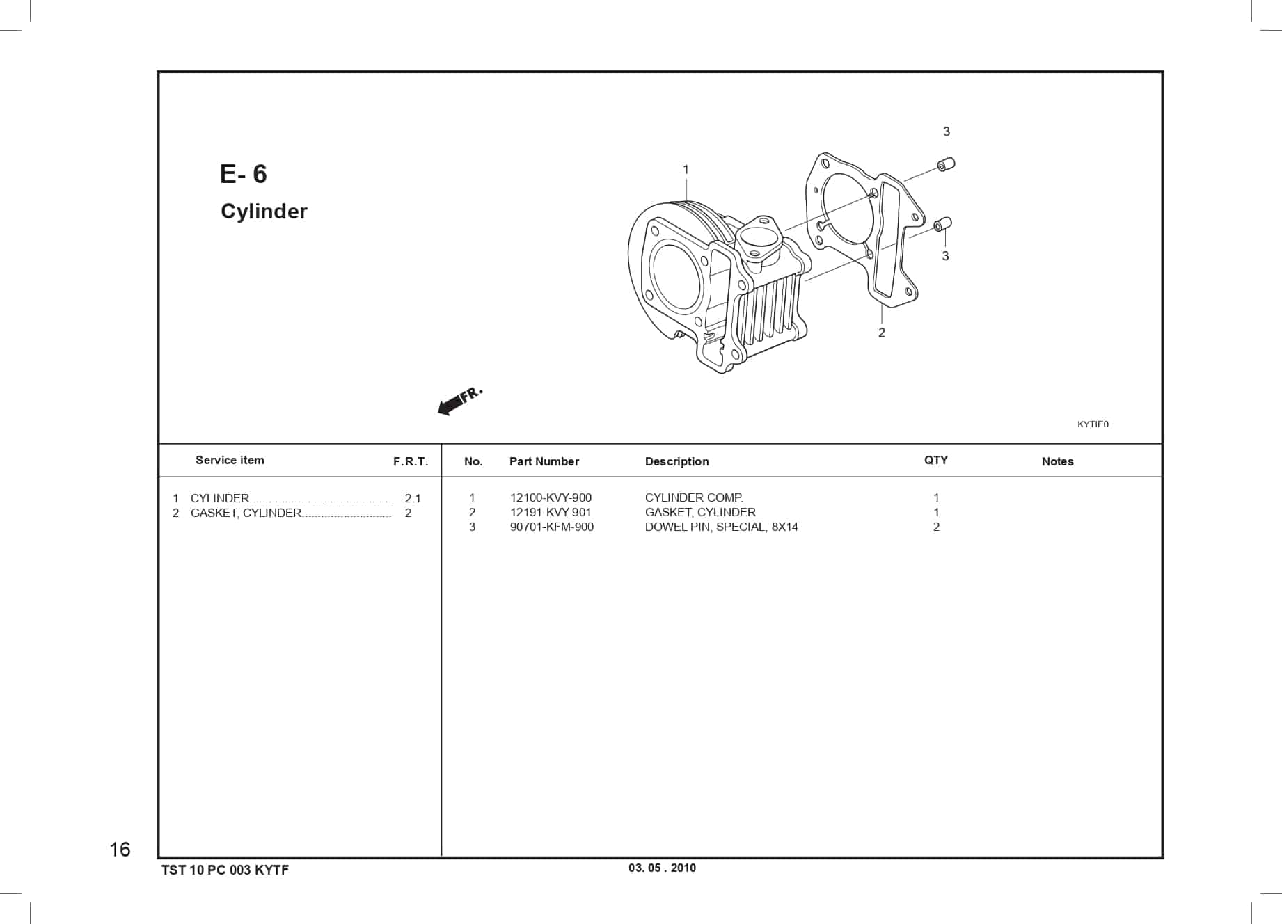 E-6 Cylinder