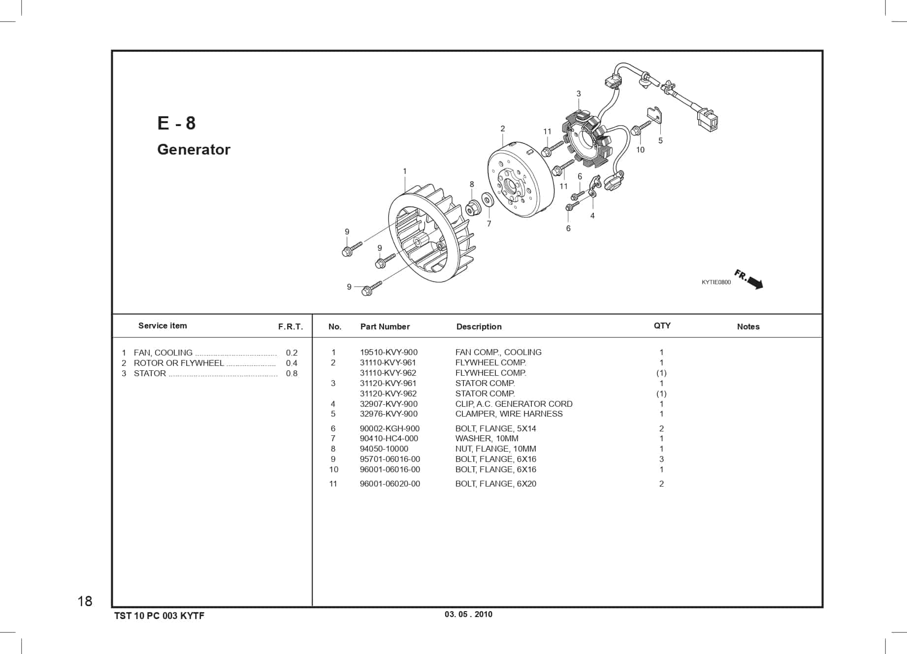 E-8 Generator