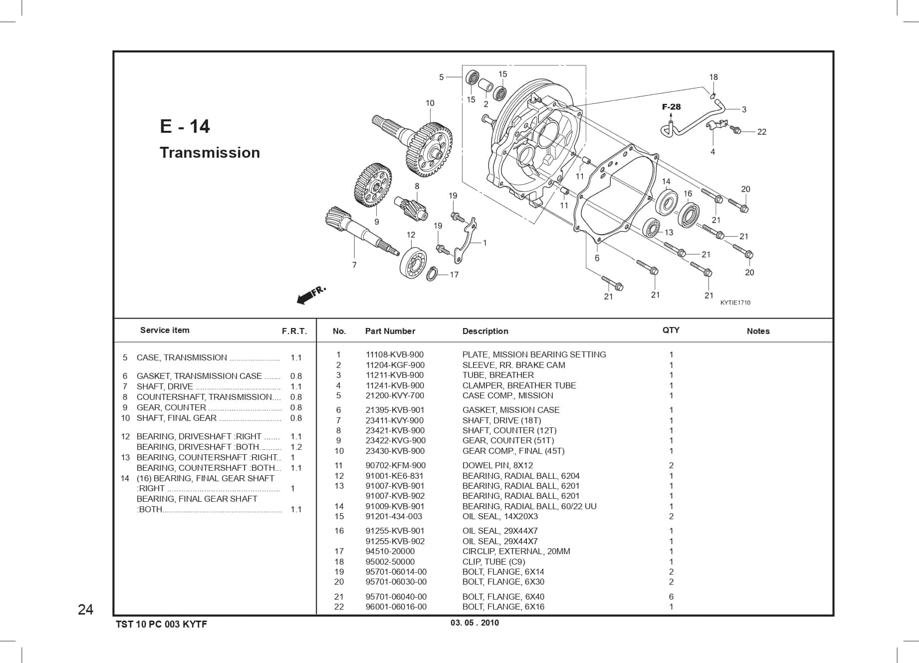 E-14 Transmission