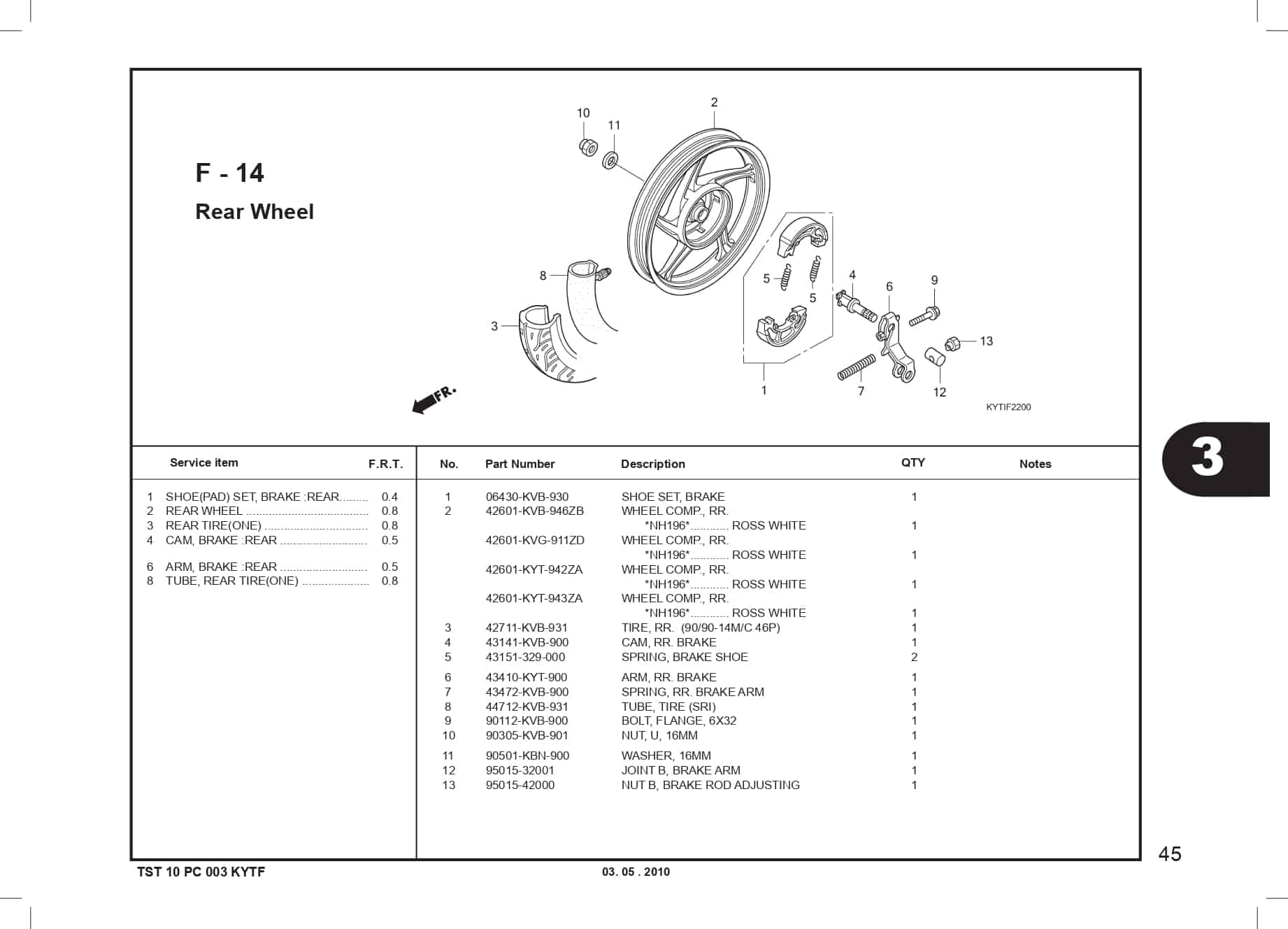 F-14 Rear Wheel 