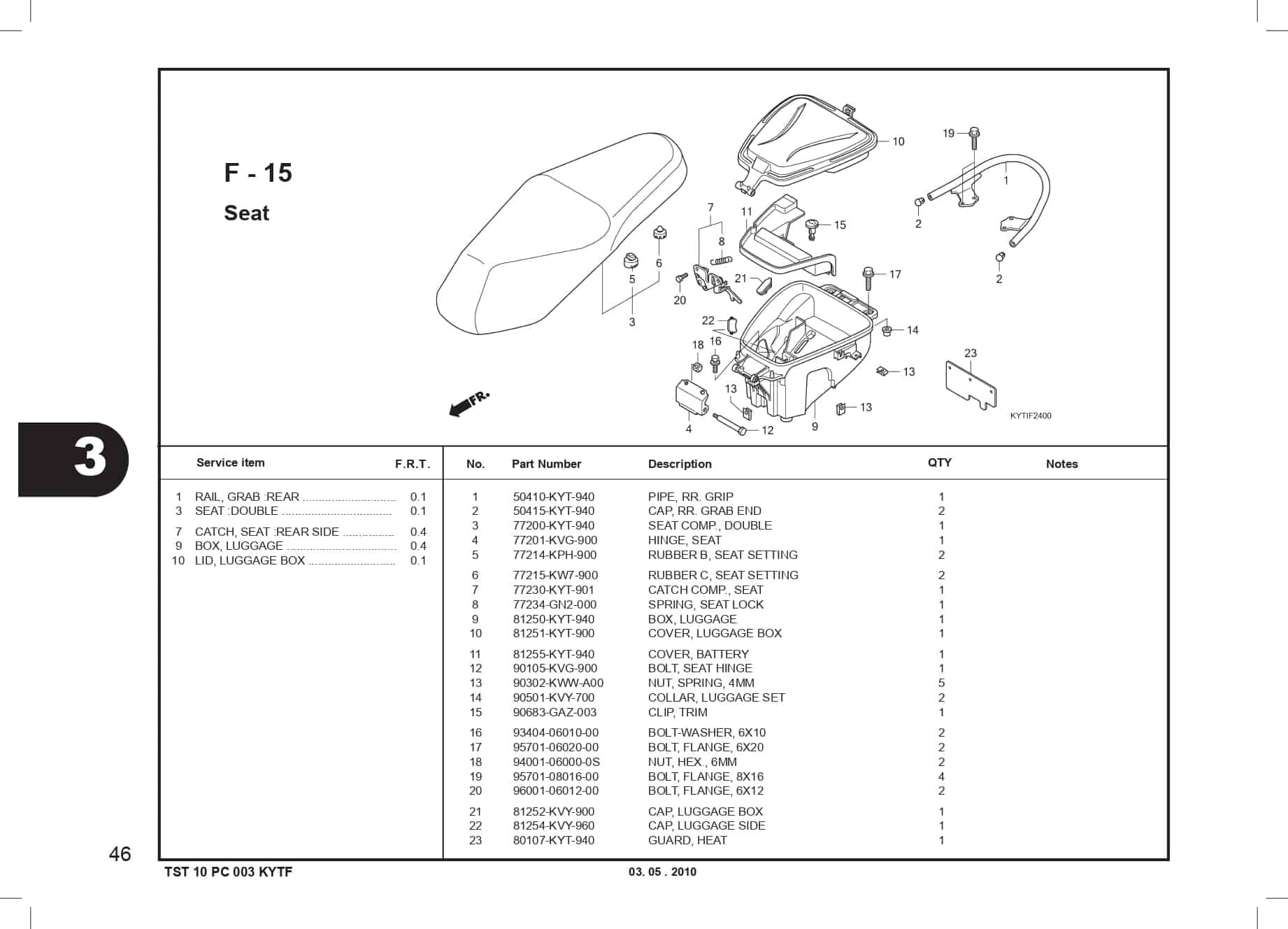 F-15 Seat 