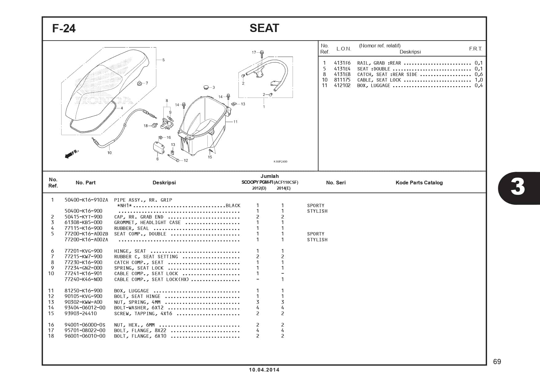 F-24 Seat