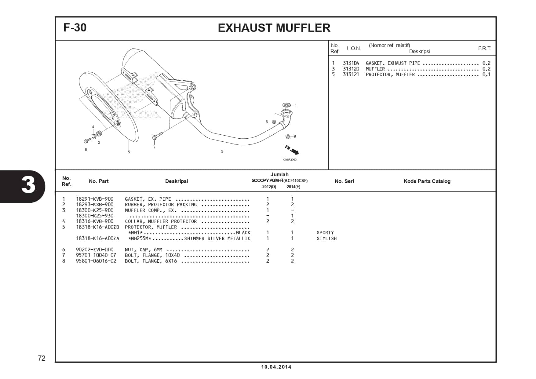 F-30 Exhaust Muffler