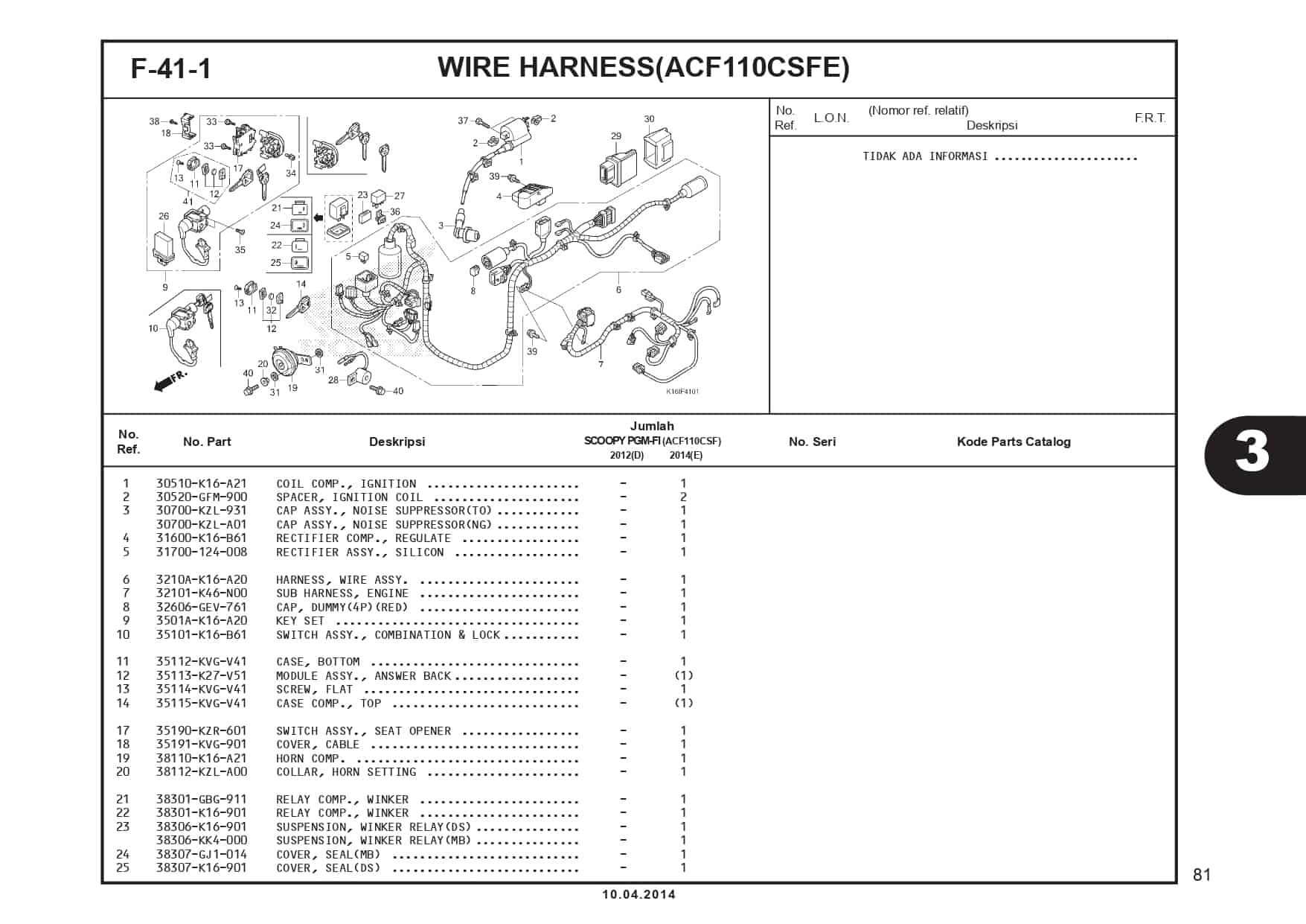 F-41-1 Wire Harness