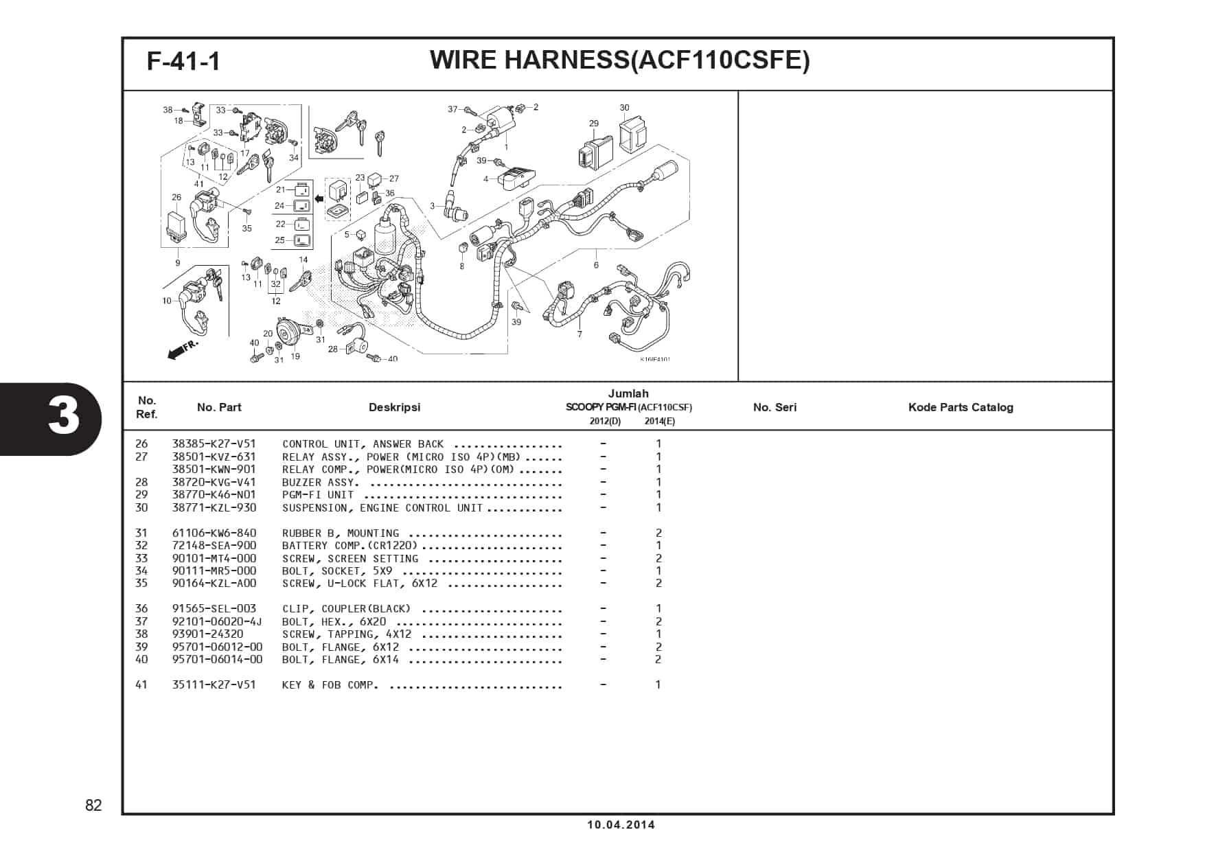 F-41-1 Wire Harness