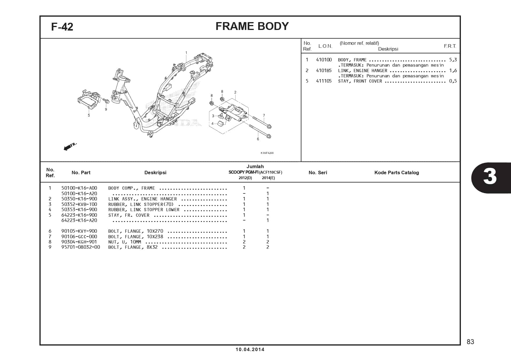 F-42 Frame Body 