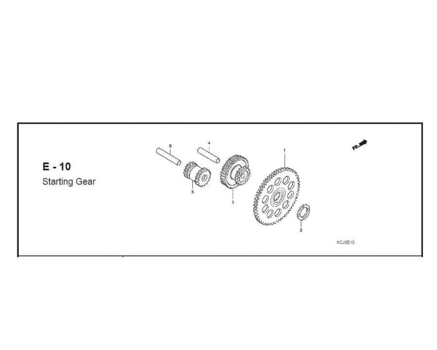 E-10 starting gear