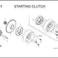 E-11 Starting Clutch – Katalog Suku Cadang Honda Supra X 125 PGM-FI