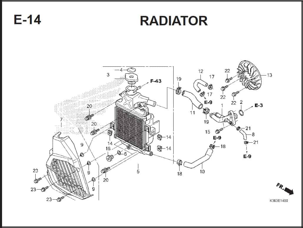 E-14 Radiator