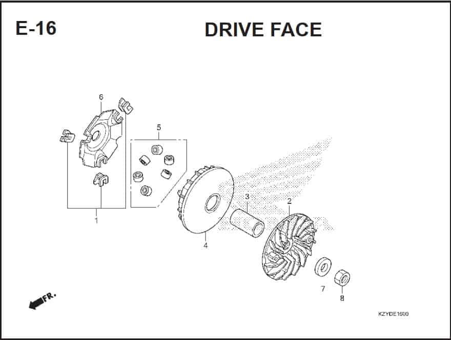 E-16 Drive Face