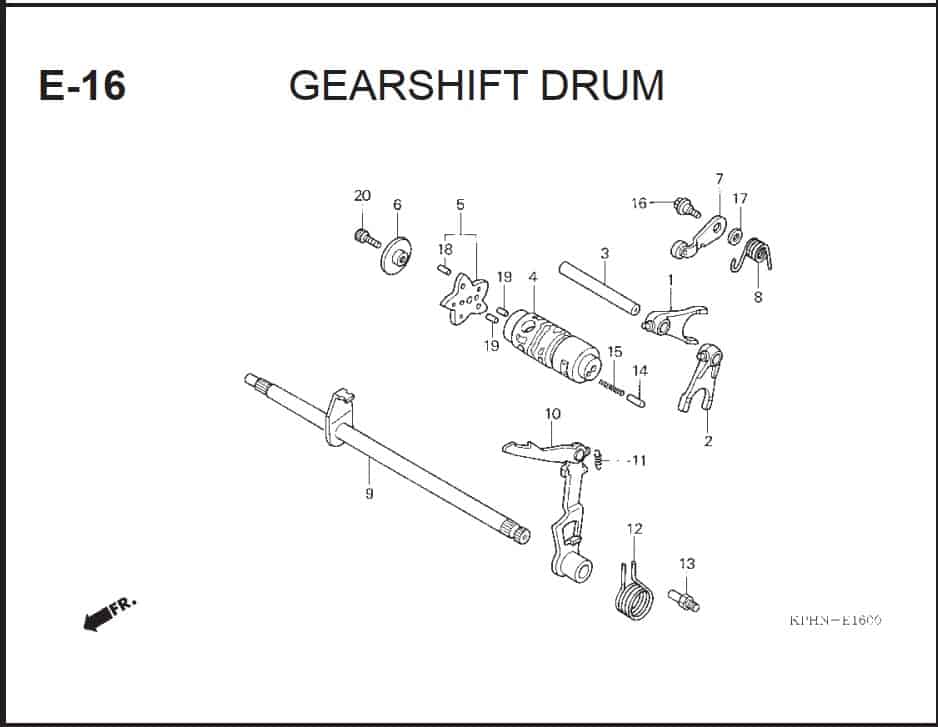 E-16 GearShfit Drum