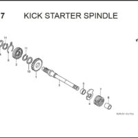 E-17 Kick Starter Spindle