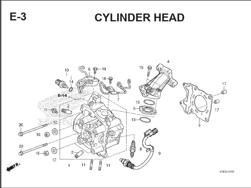 E-3 Cylinder Head