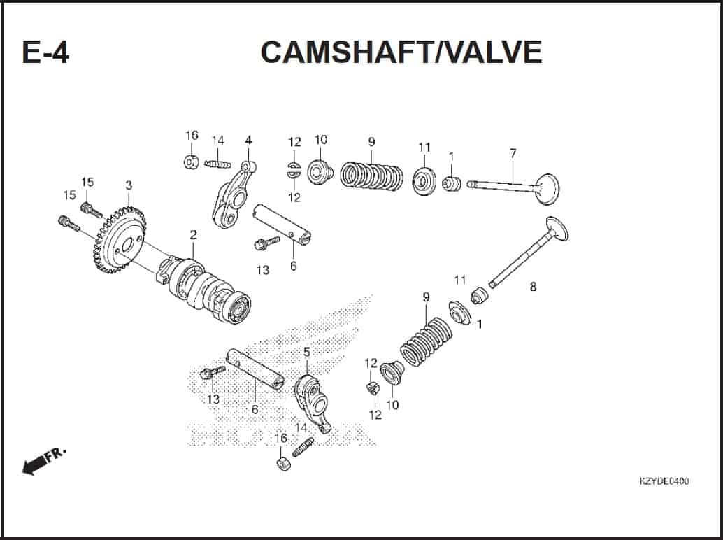 E-4 Camshaft Valve