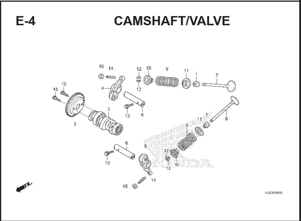 E-4 Camshaft Valve