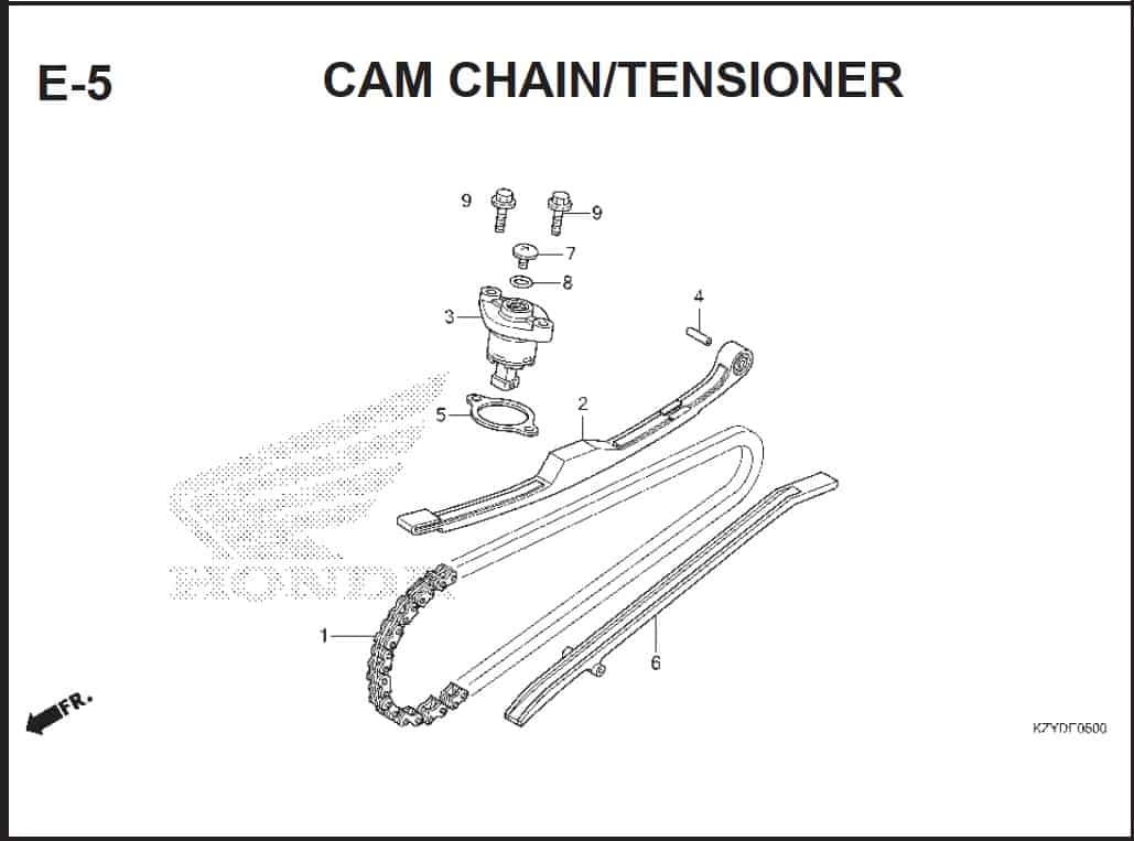 E-5 Cam Chain Tensioner