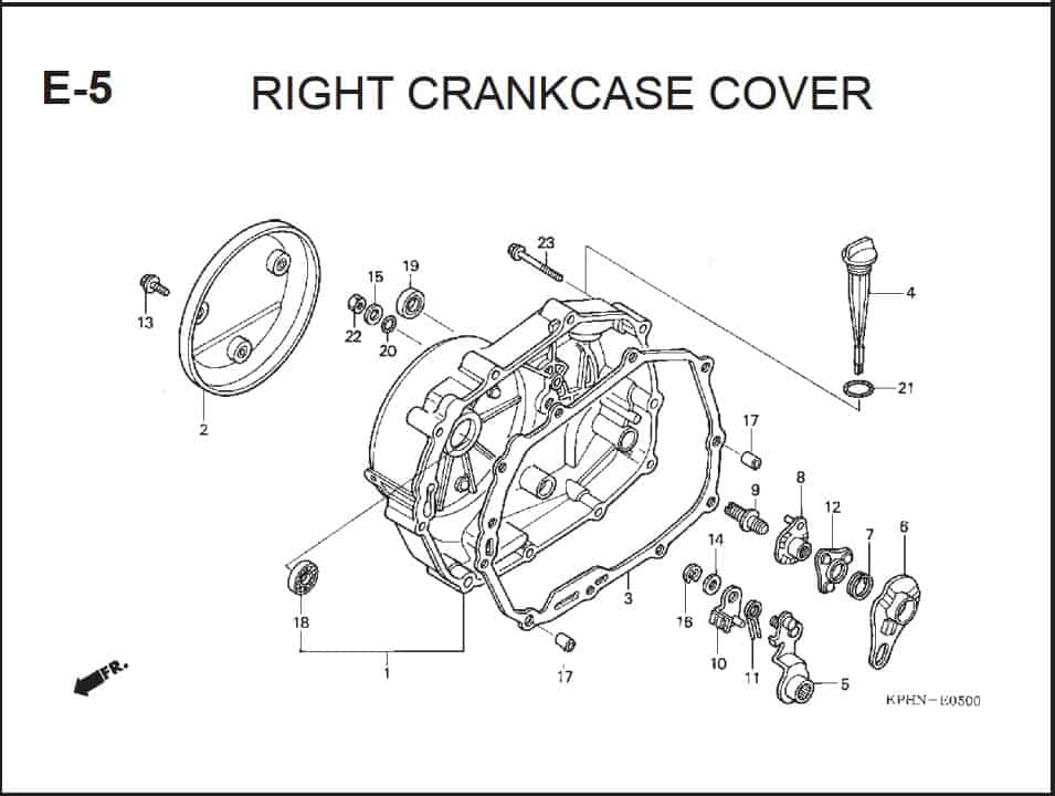 E-5 Right CrankCase Cover