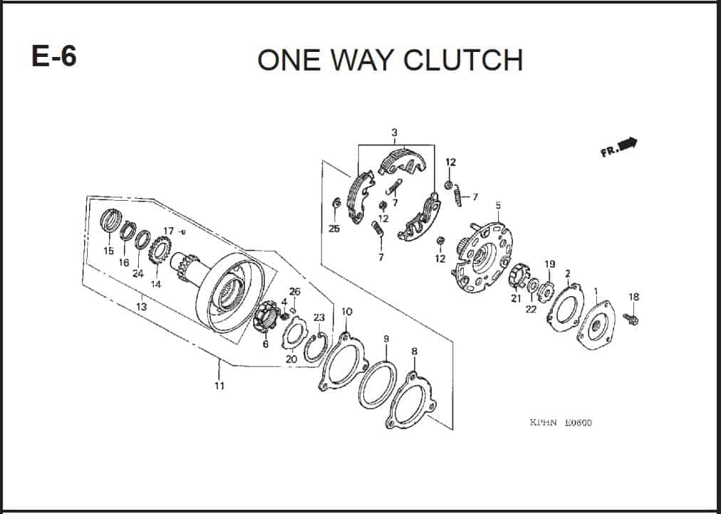 E-6 One Way Clutch