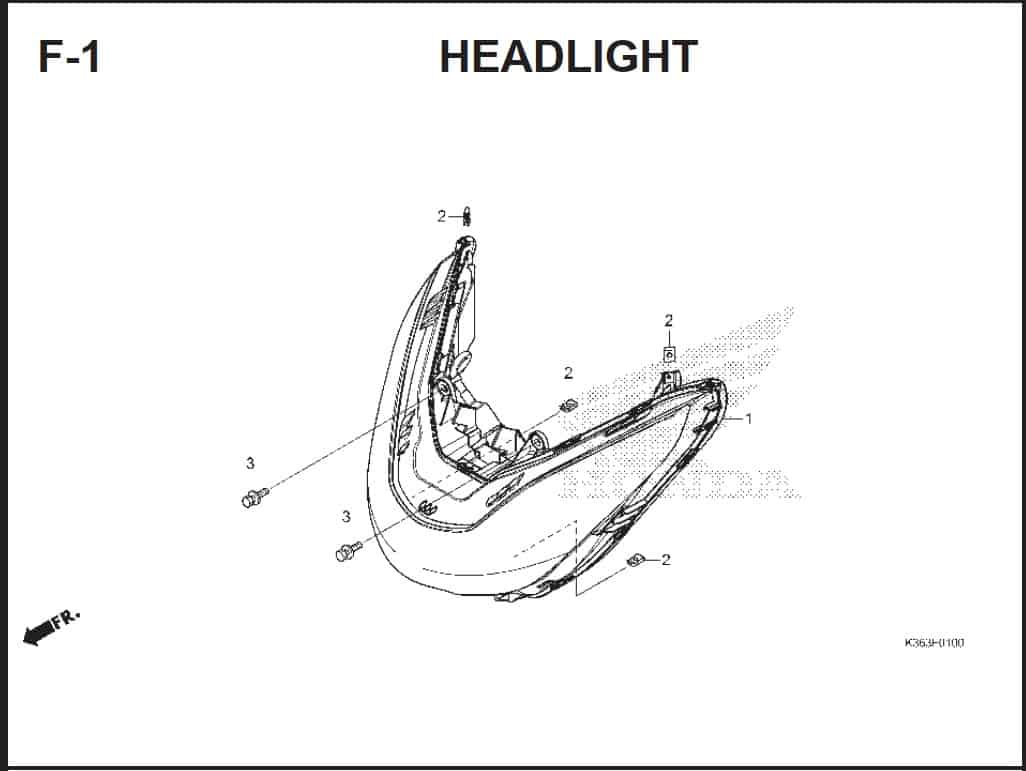 F-1 Headlight