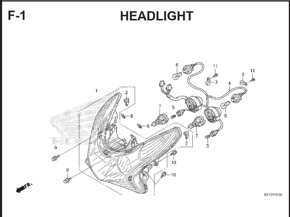 F-1 Headlight