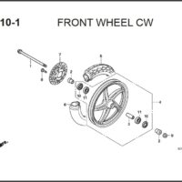 F-10-1 Front Wheel CW – Katalog Suku Cadang Honda Supra X 125 PGM-FI