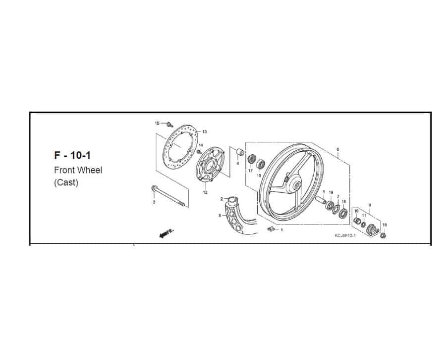 F-10.1 FRONT WHEEL CAST