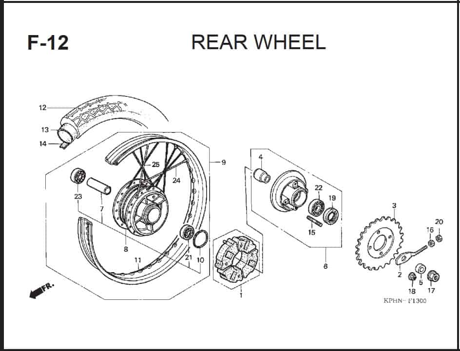 Ban Luar Belakang (Tire, Rr (80/90-17 Ft137)) - Revo & Supra X 125