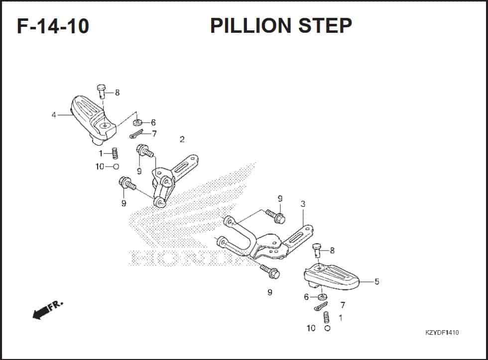 F-14-10 Pillion Step