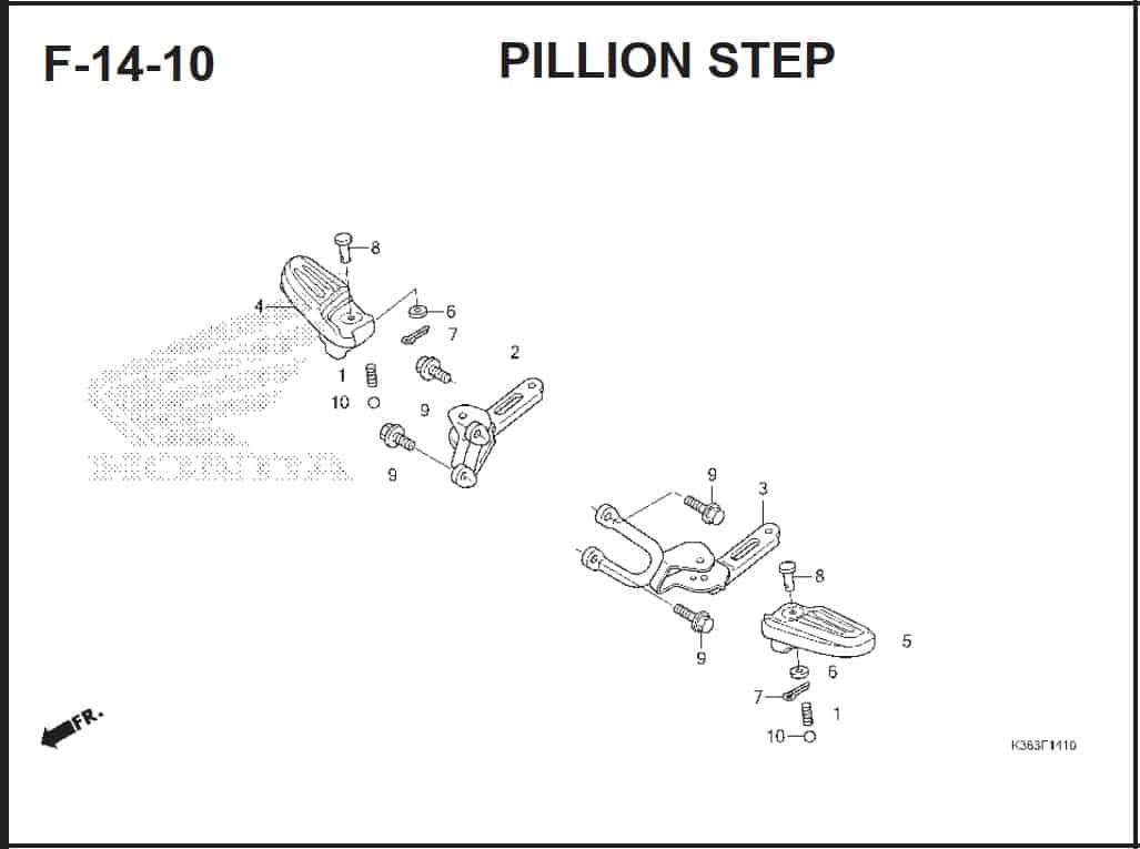 F-14-10 Pillion Step