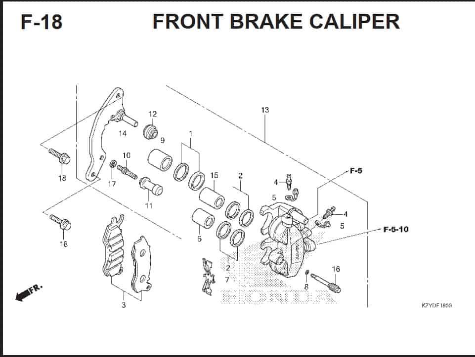 F-18 Front Brake Caliper