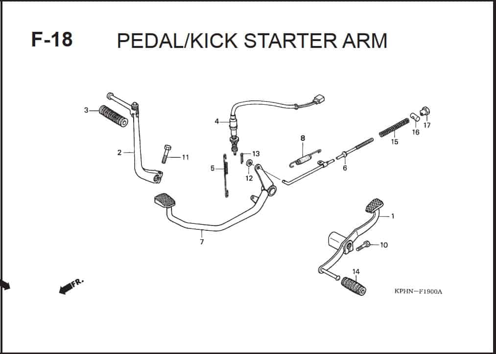 F-18 Pedal Kick Starter