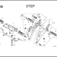 F-19 Step – Katalog Suku Cadang Honda Supra X 125 PGM-FI