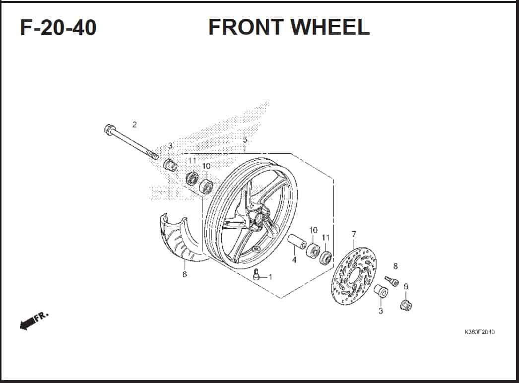 F-20-40 Front Wheel