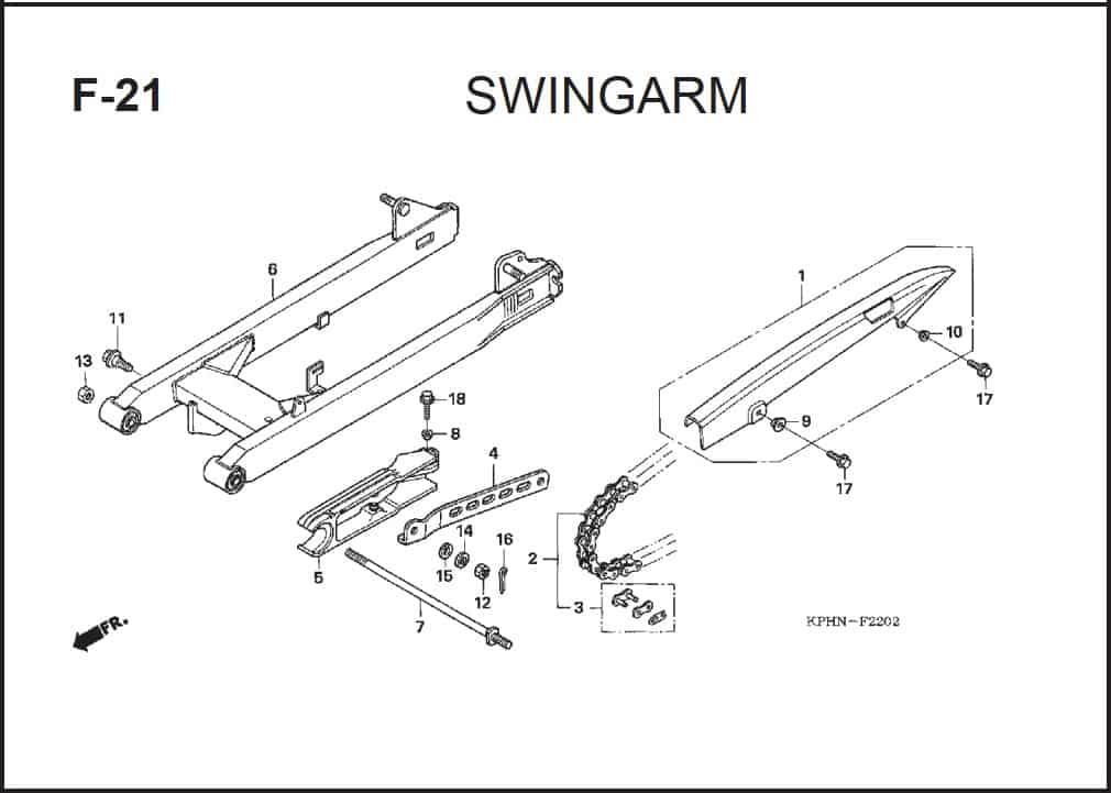 F-21 Swingarm