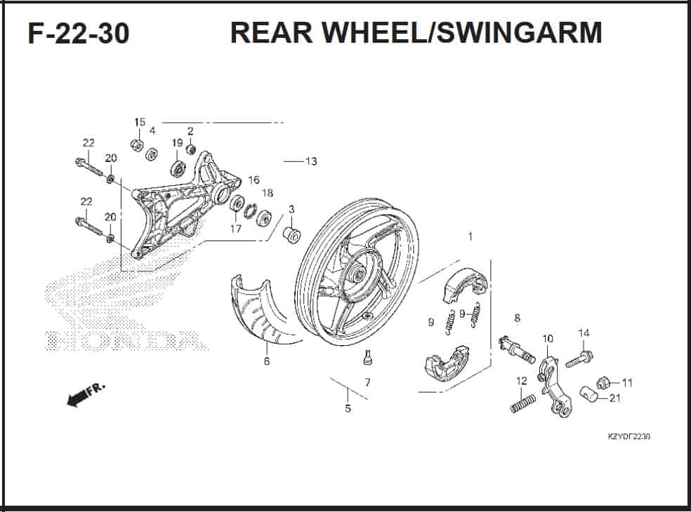 F-22-30 Rear Wheel