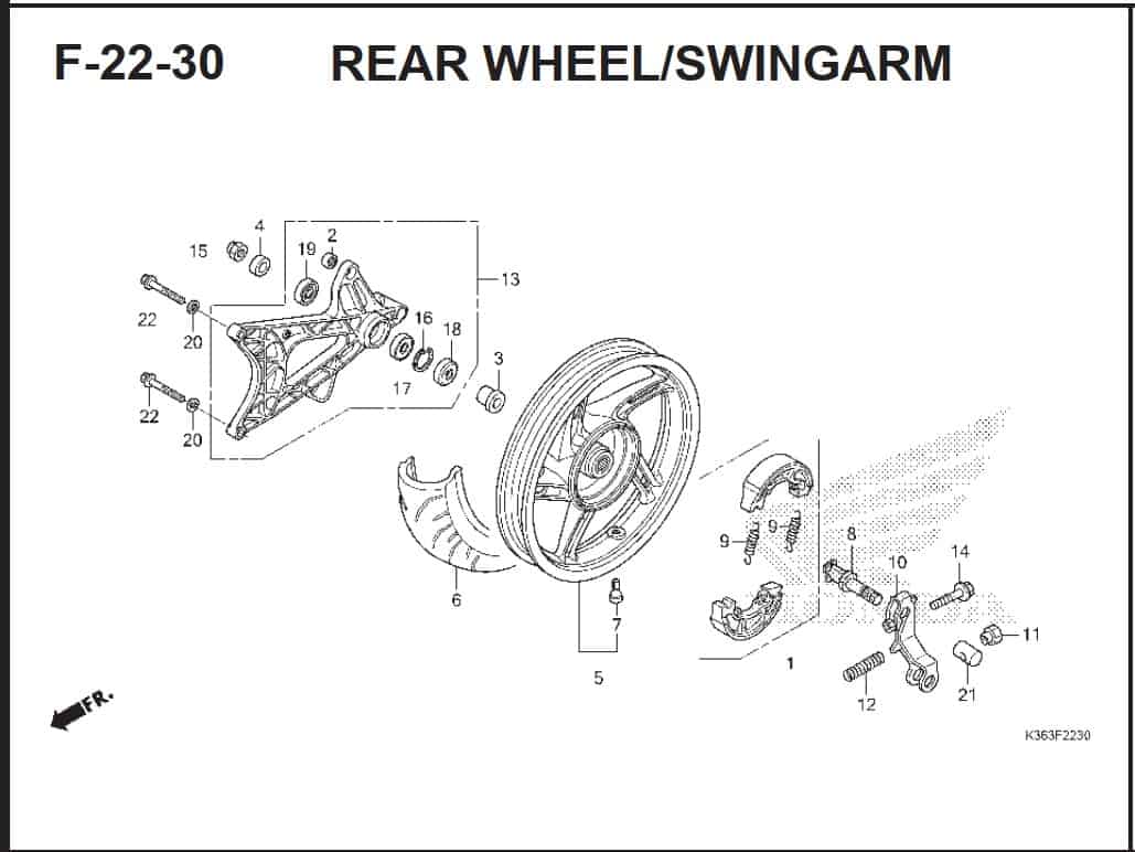 F-22-30 Rear Wheel