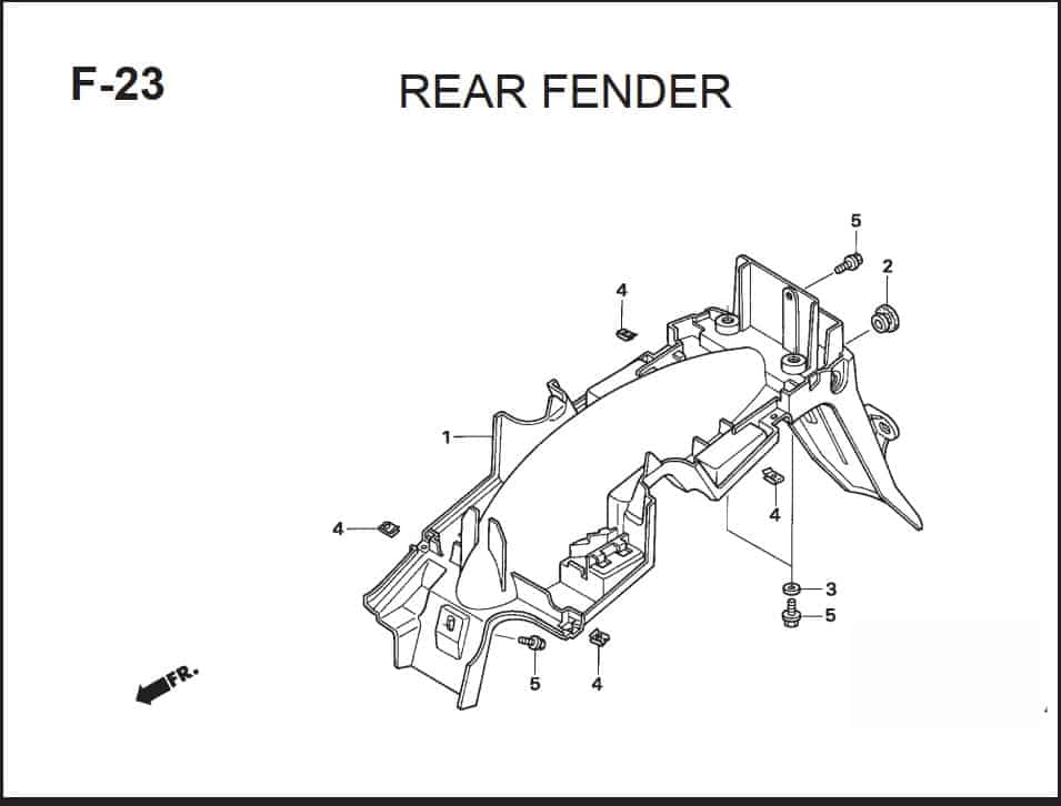 F-23 Rear Fender