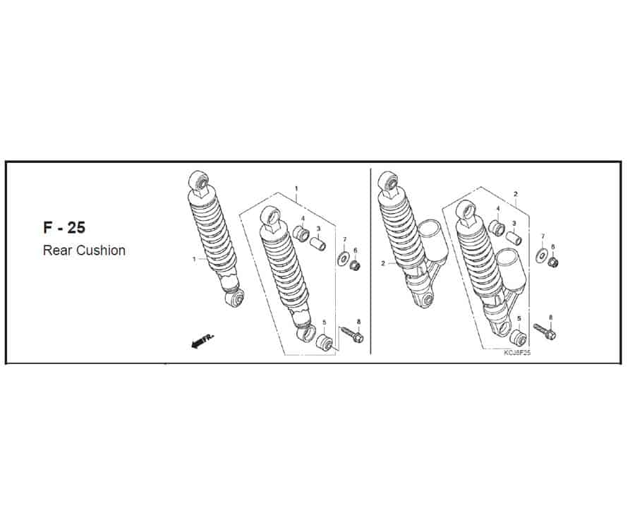 F-25 rear cushion