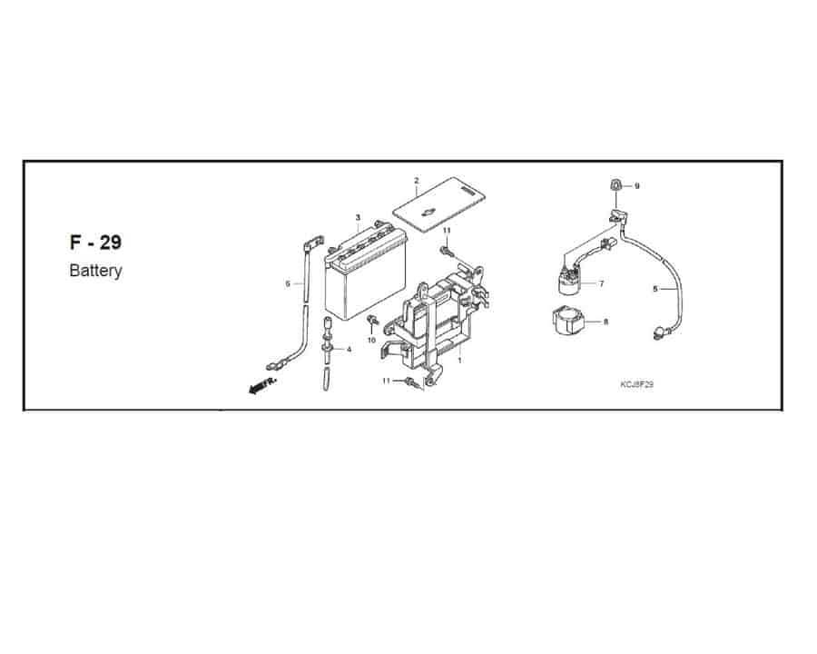 F – 29 Battery – Katalog Suku Cadang Honda Tiger Revo KCJ