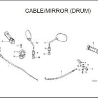 F-3 Cable Mirrorr