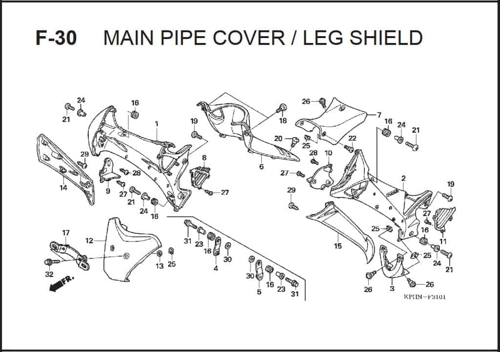 F-30 Main Pipe Cover