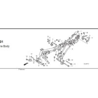 F – 31 Frame Body –  Katalog Suku Cadang Honda Tiger Revo KCJ