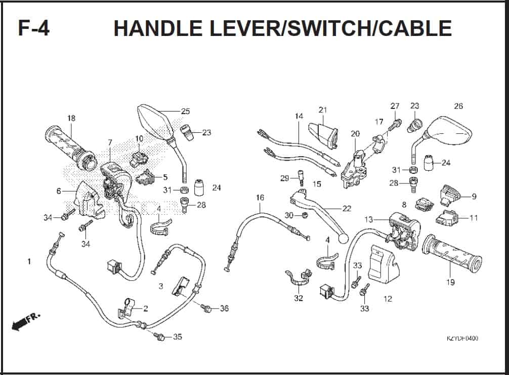 F-4 Handle Lever